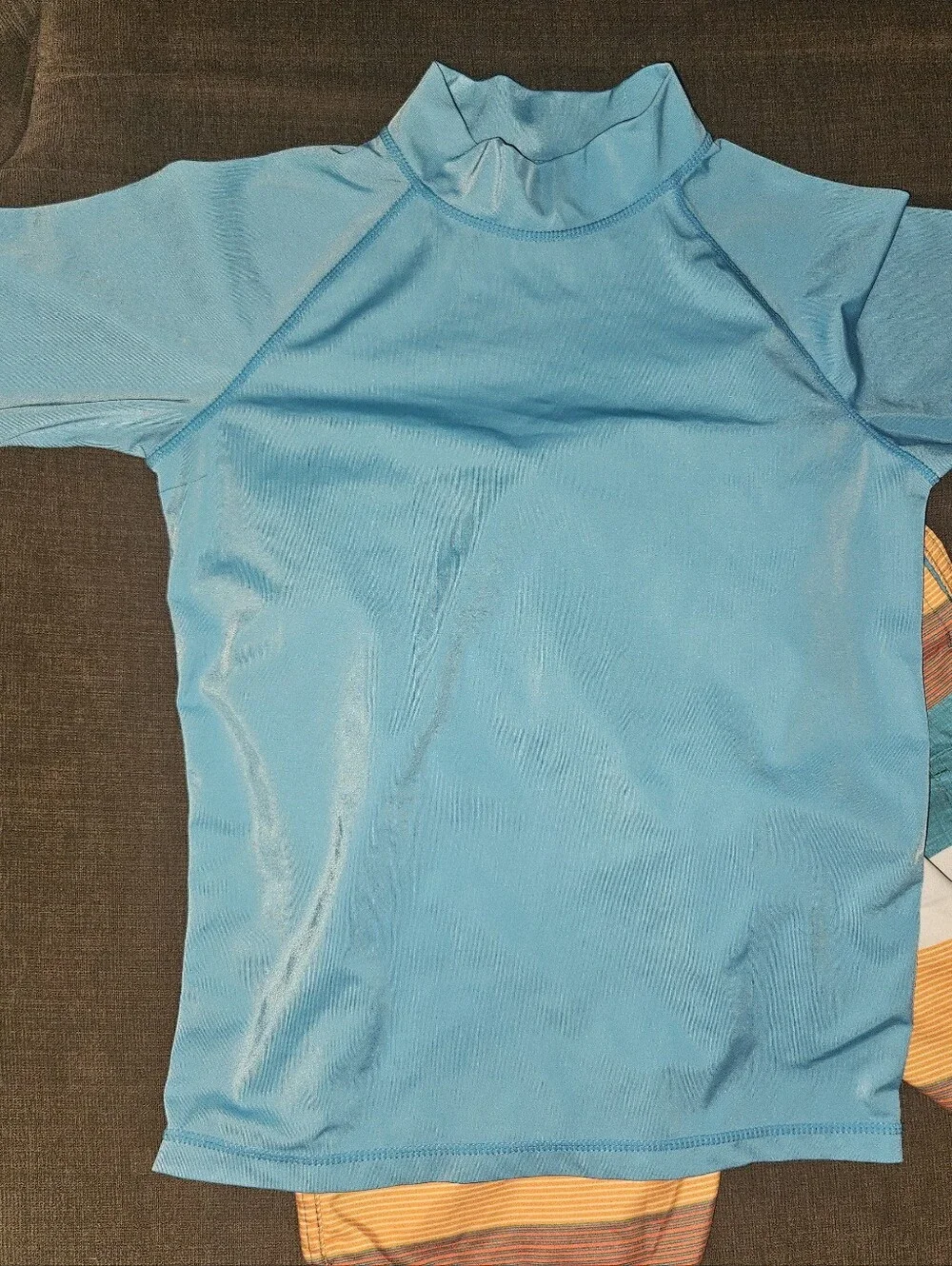 Boys Swim Trunks Size 12 Cabana Life with a swim rash guard shirt
